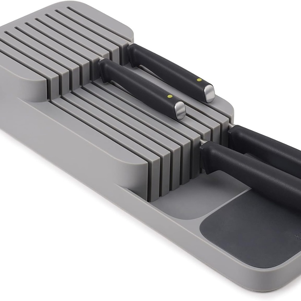 Joseph Joseph 85120 DrawerStore Compact 2-tier Knife Kitchen Drawer Organizer